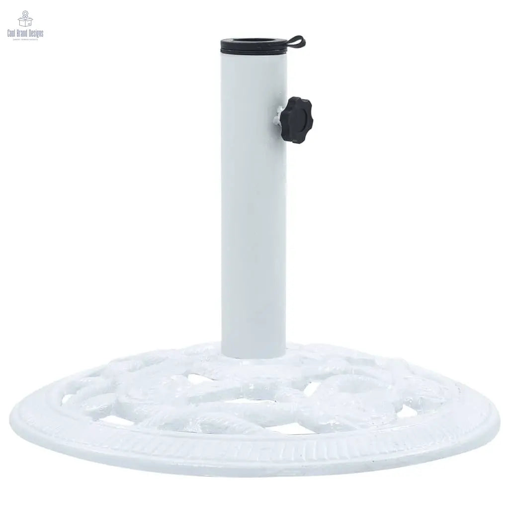 Umbrella Base White 19.8 lb 15.7" Cast Iron - Cool Brand Designs