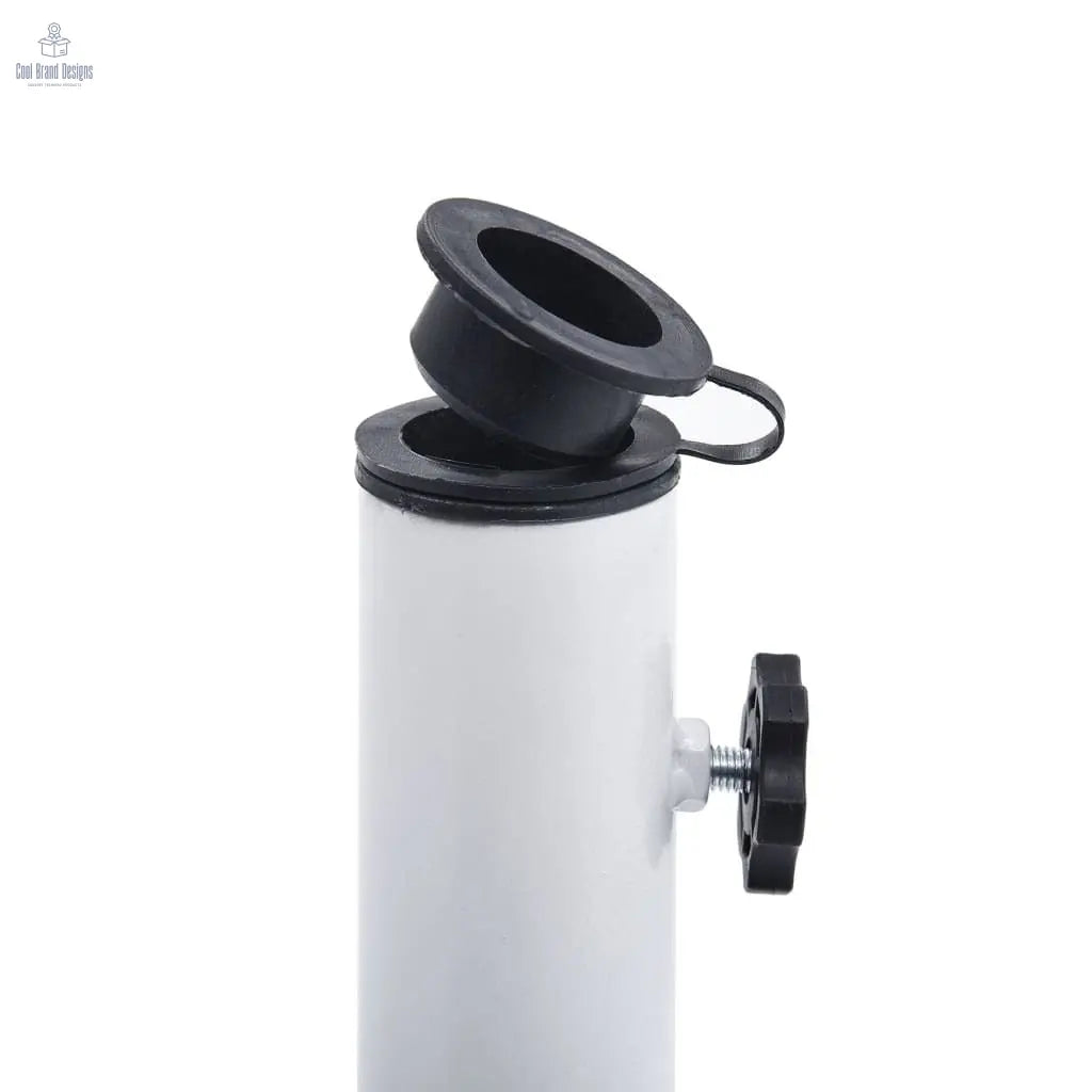 Umbrella Base White 19.8 lb 15.7" Cast Iron - Cool Brand Designs