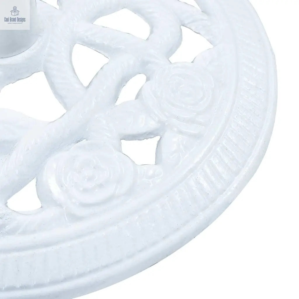 Umbrella Base White 19.8 lb 15.7" Cast Iron - Cool Brand Designs