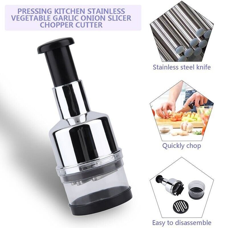 Vegetable Fruit Salad Onion Garlic Food Hand Chopper Cutter Slicer Peeler Dicer - Cool Brand Designs