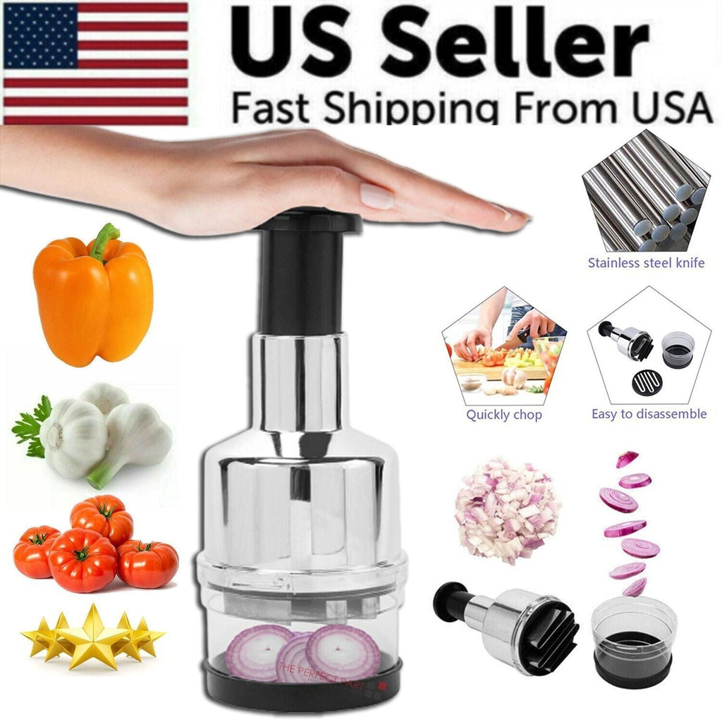 Vegetable Fruit Salad Onion Garlic Food Hand Chopper Cutter Slicer Peeler Dicer - Cool Brand Designs