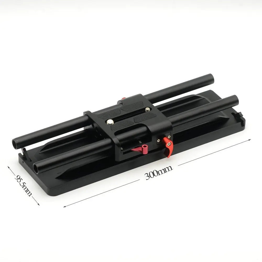VELEDGE 15mm Camera BasePlate with ARRI Dovetail Plate black - Cool Brand Designs