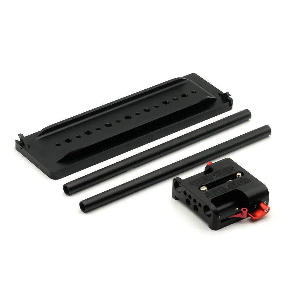 VELEDGE 15mm Camera BasePlate with ARRI Dovetail Plate black - Cool Brand Designs