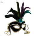Velvet And Feather Unlit Carnival Mask - Cool Brand Designs