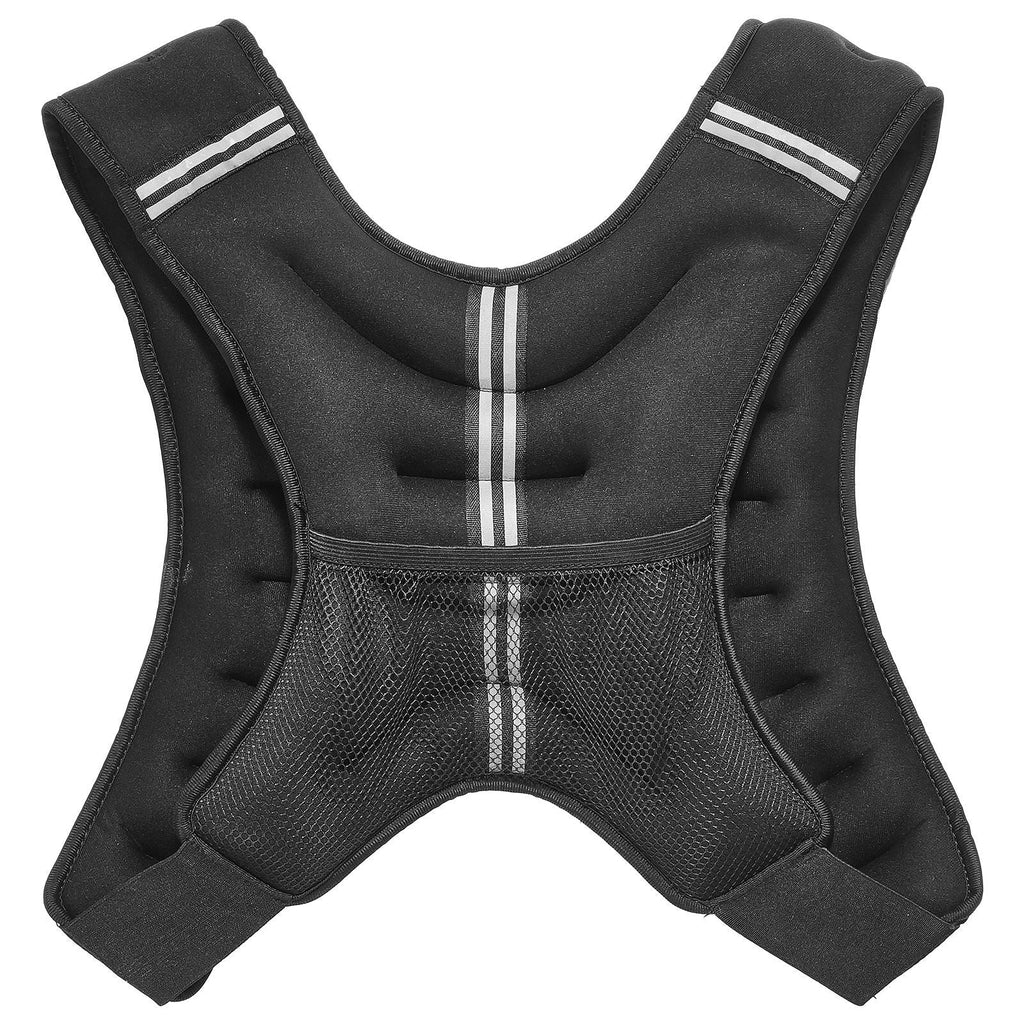 Weighted Vest, 16 lbs Weight Vest with Reflective Stripe, Adjustable Buckle Body Weight Vest for Men Women, Workout Equipment for Strength Training, Running, Jogging, Fitness, and Weight Loss - Cool Brand Designs