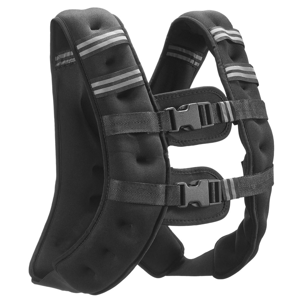 Weighted Vest, 16 lbs Weight Vest with Reflective Stripe, Adjustable Buckle Body Weight Vest for Men Women, Workout Equipment for Strength Training, Running, Jogging, Fitness, and Weight Loss - Cool Brand Designs