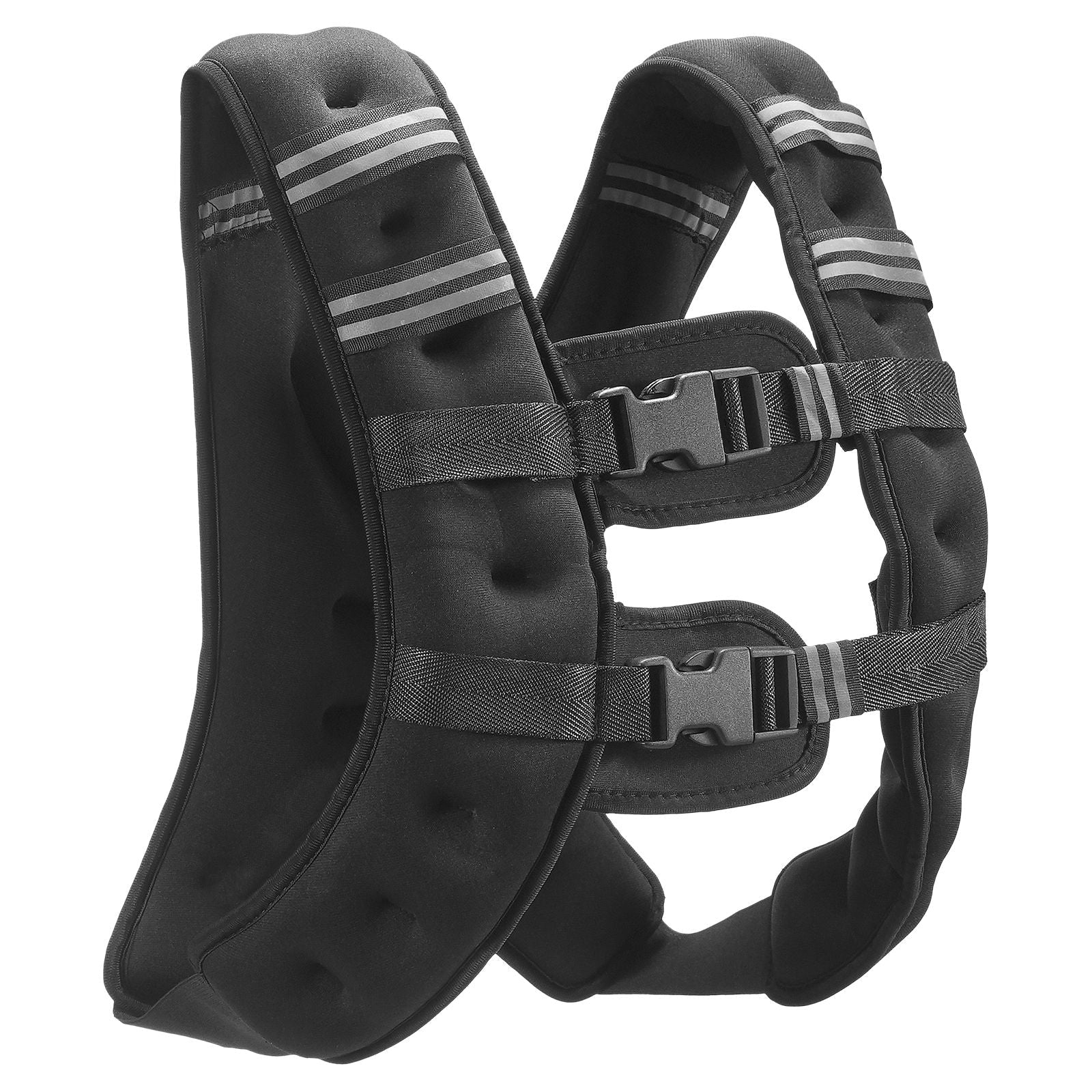 Weighted Vest, 16 lbs Weight Vest with Reflective Stripe, Adjustable Buckle Body Weight Vest for Men Women, Workout Equipment for Strength Training, Running, Jogging, Fitness, and Weight Loss - Cool Brand Designs