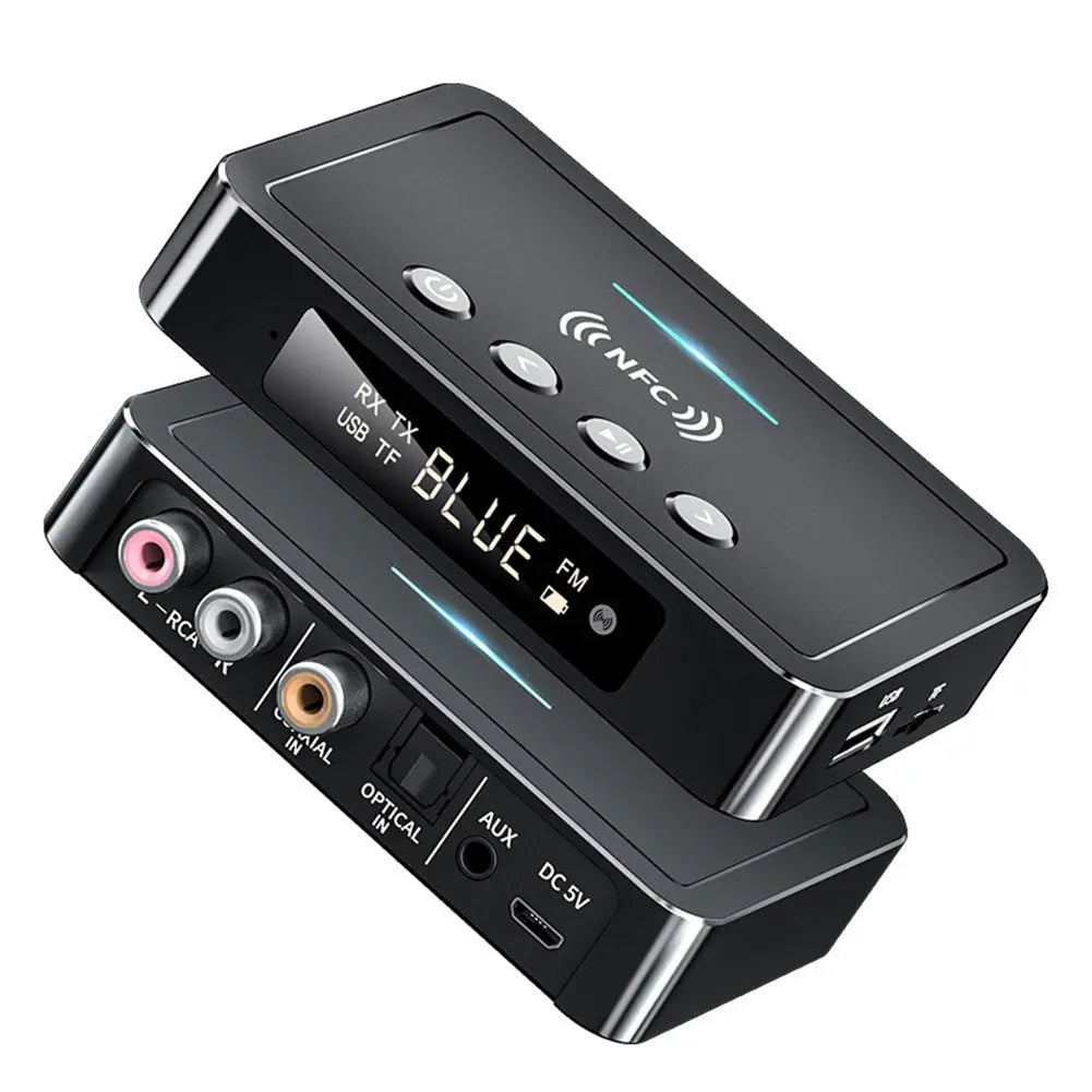 Wireless Audio Transmitter LED Digital Display Aux Rca Spdif Connection Adapter Fm Transmitter Black - Cool Brand Designs
